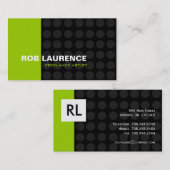 Monogramモダン名刺 名刺 (正面/裏面)