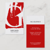 Monogramモダン名刺 名刺 (正面/裏面)