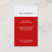 Monogramモダン名刺 名刺 (裏面)