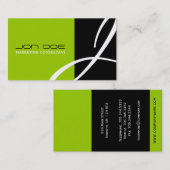 Monogramユニーク名刺 名刺 (正面/裏面)