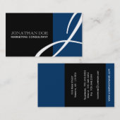 Monogramユニーク名刺 名刺 (正面/裏面)