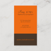 Monogram名刺（遡及色） 名刺 (裏面)