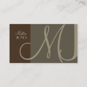 Monogram名刺（遡及色） 名刺 (正面)