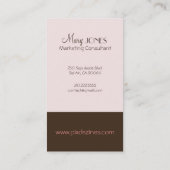 Monogram名刺（遡及色） 名刺 (裏面)