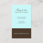 Monogram名刺（遡及色） 名刺 (裏面)