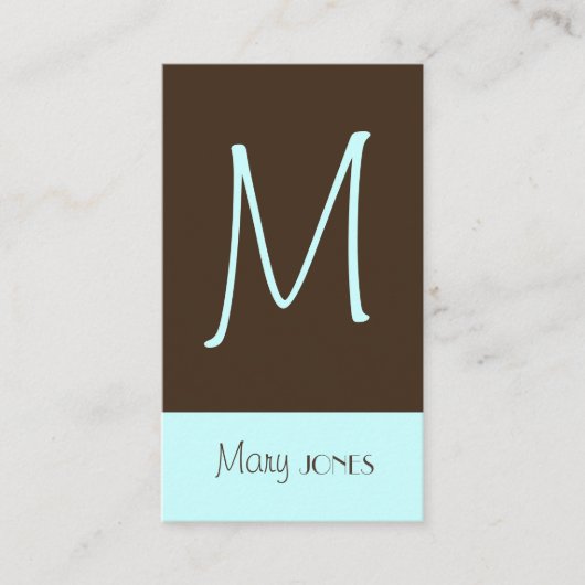 Monogram名刺（遡及色） 名刺 (正面)