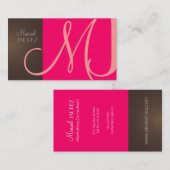 Monogram名刺(遡及色) 名刺 (正面/裏面)
