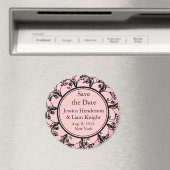 Monogram日付を保存するマグネットピンク マグネット (インサイチュ (食洗機))