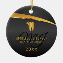 Monogram歯科医🦷オフィス – 黒と金ゴールド