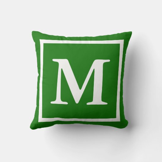 MONOGRAM無地のカスタムの写真を追加 クッション (裏面)