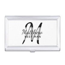 Monogram花婿介添人Groomsmen Groomsman名前の追加