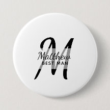 Monogram花婿介添人Groomsmen Groomsman名前の追加