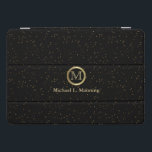 Monogram金ゴールド紙吹雪（黒） iPad Proカバー<br><div class="desc">Monogram Styled iPad Coverをお使いいただけるように準備。この製⭐品は100%カスタマイズ可能です。ボタンを押して追加、削除、移動、サイズ変更、変更、回転などを行うことができます。グラフィックや文字のいずれか、またはフィルインボックスを使用します。 私の店⭐のデザインの99%は何層にも積み重ねられていますこれにより、簡単が向上し、各製品に完全に適合するように、グラフィックスと文字のまわりにのサイズを変更し、移動することができます。(注📌文の前に必ずグラフィックのサイズを変更または移動してくださいもし)他のZazzle製品の「デザインの転送」や、Zazzleアイテムの大半に合わせてデザインを調整することもできます。（ボタンがページの右側にある）このデザインは、プロフェッショナルプリント用の高解像度ベクトルまたはデジタルグラフィックで作成されます。注📌:(これはプリント。Zazzleの製品デザインは、このページの「離れ About This Product 」に特に記載されていない限り、「プリント」です。デザインは、画面や製品に表示されるのと同じように「EXACTLY」に印刷されます。そのため、領域に適合するグラフィックや文字のサイズ変更を行う際には、必ず変更を加えてください。また、スペルや言葉は、サイズ、色、フォントを好みに合わせて変更してください。「デザインもしのみ」に関する質問がある場合や必要な場合は、 siggyscott@comcast.netを参照してください。 または、を参照してください。https://www.zazzle.com/store/designsbydonnasiggy （コピーして貼り付け）よろしくお願いしま救済す。 そ📌の他の質問（発送、返金、印刷、製品など）は、ザズレまたはメーカー連絡に直接お願いし⭐ます⭐。DesignsbyDonnaSiggyのお店にお寄せいただき、ストップありがとうございました。© Donna Siegrist ⭐ ZAZZLEは100%の満足を約束します。絶対にもし好きじゃないザズルが取り戻す！⭐1-888-8ZAZZLE (1-888-892-9953)電話時間：月~金：午前9時~午後5時（東部時間午後12時~午後8時）</div>