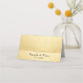 Monogram金ゴールド·ハート·ダ結婚イヤモンド プレイスカード (裏面)