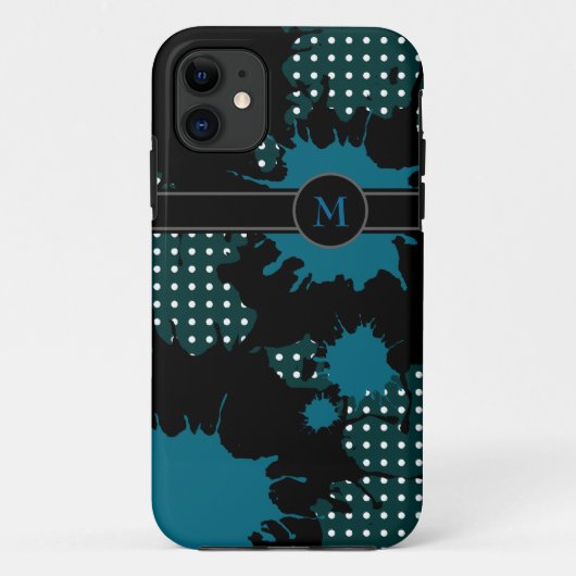 monogram 。あなたのイニシャルを追加 Case-Mate iPhoneケース (裏面)