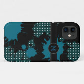 monogram 。あなたのイニシャルを追加 Case-Mate iPhoneケース (裏面(横))