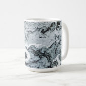 MONOGRAM「ひび割れ」大理石灰色液体マグ コーヒーマグカップ (正面右)