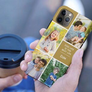 Monogram 4 PhotoパパLife is the  Life金ゴールド iPhone 11 Pro Maxケース