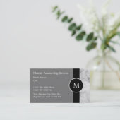 Monogram Accountant名刺 名刺 (スタンド正面)