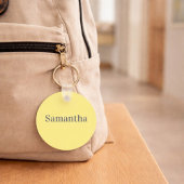 Monogram and Name Sunflower and Butterfly Keychain キーホルダー