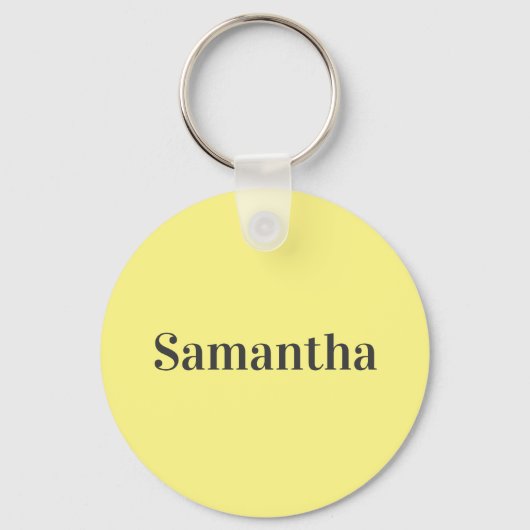 Monogram and Name Sunflower and Butterfly Keychain キーホルダー (裏面)