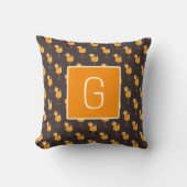 Monogram Aperol Spritz Cocktail Throw Pillow クッション (正面)