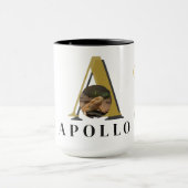 Monogram Bearded Dragon Custom Photo Mug マグカップ (中央)