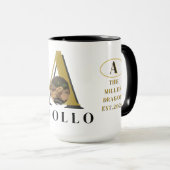 Monogram Bearded Dragon Custom Photo Mug マグカップ (正面右)