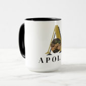 Monogram Bearded Dragon Custom Photo Mug マグカップ (正面左)