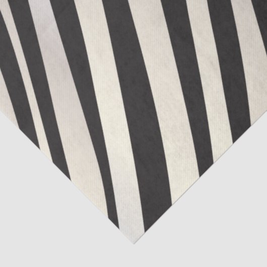 Monogram Black and Silver Striped Zebra Pattern 薄葉紙 (詳細)