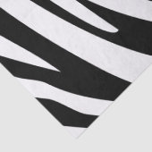 Monogram Black and White Striped Zebra Pattern 薄葉紙 (詳細)