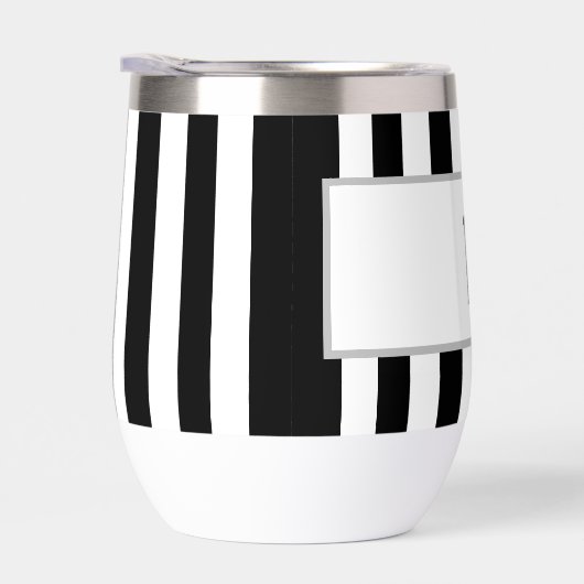 Monogram Black White Cabana Stripes (右面)