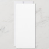 Monogram Blue Bow Wedding Menu Card 招待状 (裏面)