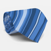 Monogram blue stripes ネクタイ (ロール)