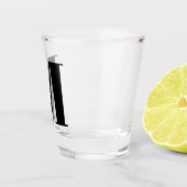 Monogram Bridal Shower Wedding Gift Party Favor ショットグラス (右)