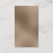 Monogram Browny Beige Black Manager Business Card 名刺 (裏面)