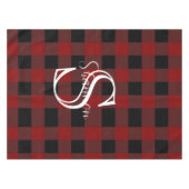 Monogram buffalo plaid テーブルクロス (正面(横))
