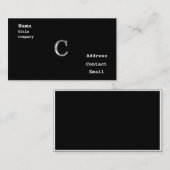 Monogram C名刺 名刺 (正面/裏面)
