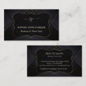 Monogram Calligraphy Gold Professional Makeup 名刺 (正面/裏面)