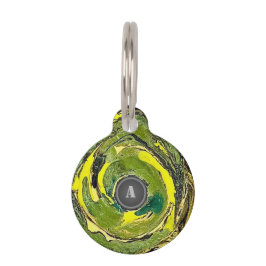 Monogram Camouflage Pet Tag ペット ネームタグ