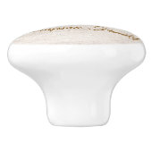 Monogram charming watercolor floral stylish script セラミックノブ (側面)