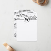 Monogram Chattanooga Toileノートカード ノートカード (正面/裏面インサイチュ)