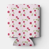  Monogram Cherry Coquette Pink Custom Cute 缶クーラー (裏面)