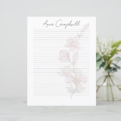 Monogram Chic Script Name Stationery Paper (スタンド正面)