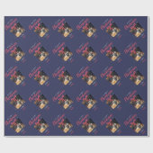 Monogram Christmas Photos, エレガントカスタム, Family ラッピングペーパー (フラット)