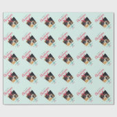 Monogram Christmas Photos, エレガントカスタム, Family ラッピングペーパー (フラット)