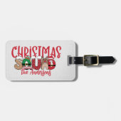 Monogram Christmas Squad Family ラゲッジタグ (正面横)