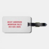 Monogram Christmas Squad Family ラゲッジタグ (裏面横)