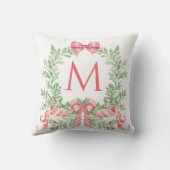 Monogram Christmas Wreath クッション (裏面)