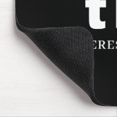 Monogram Classic Elegant Minimal Black & White マウスパッド (コーナー)
